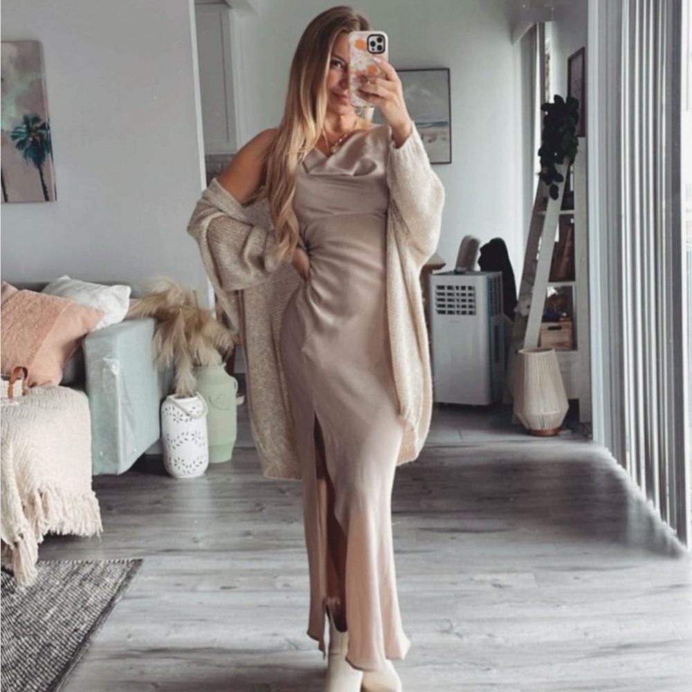 Zara Nude Pink Dress